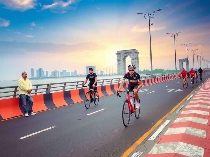Mumbai Track in India Cycling Champion Mumbai Marine Drive Track in India Cycling Champion